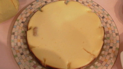 炊飯鍋でチーズケーキの写真