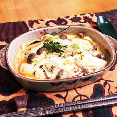 簡単♪豆腐の味噌マヨグラタンの写真