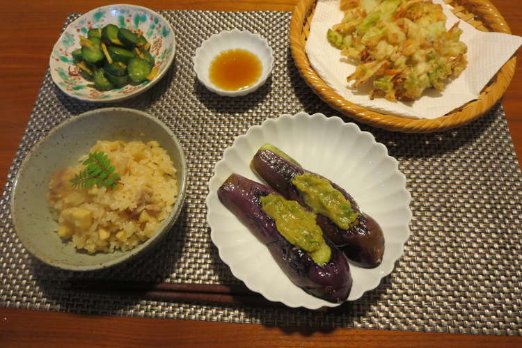 茄子の蕗のとう味噌田楽 レシピ 作り方 By マダムspice クックパッド