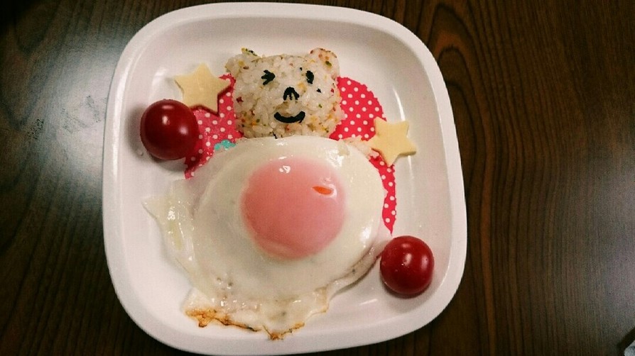 幼児の朝食❣かわいいクマの朝ごはん♡の画像