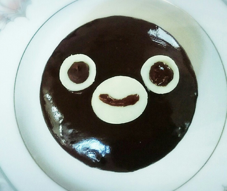 スイカペンギンのチョコレートケーキの画像