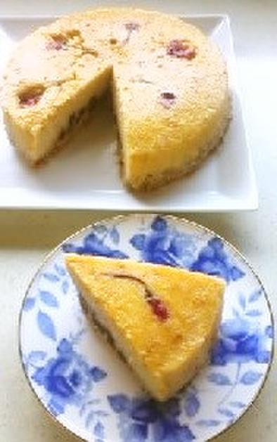 桜香る♡和風チーズケーキ♪の写真