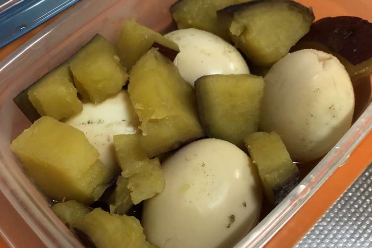 簡単 サツマイモと卵の煮物 レシピ 作り方 By 簡単に美味しく作る クックパッド 簡単おいしいみんなのレシピが352万品