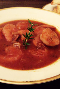 海老のトマト煮スープ風シチュー