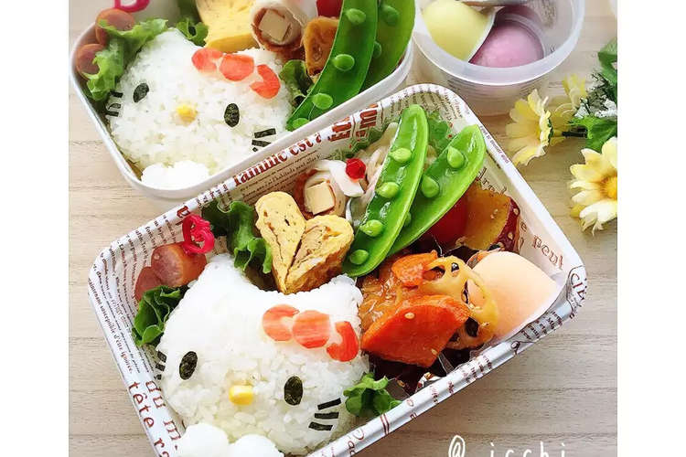 簡単 キティちゃんキャラ弁 レシピ 作り方 By いっちいicchi クックパッド 簡単おいしいみんなのレシピが366万品