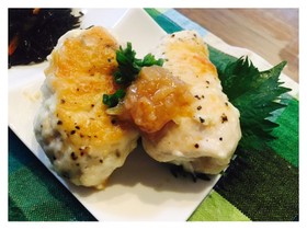 ササミのしそチーズ巻き