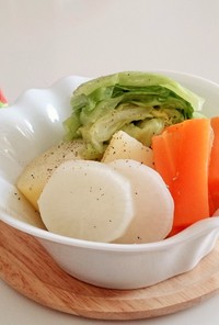 蒸し野菜の温かいサラダ