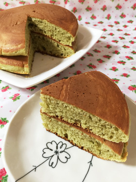 ♡青汁deホットケーキ♡