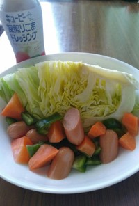 春キャベツまるごと温野菜サラダ