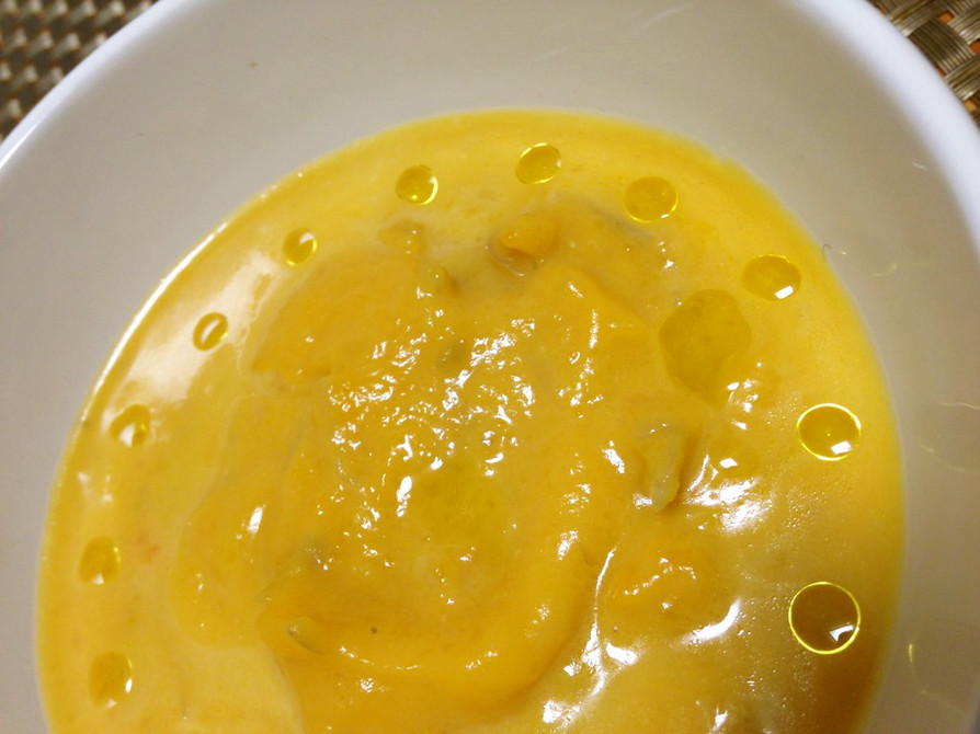 簡単離乳食　かぼちゃのスープの画像