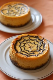 ハロウィンチーズケーキの写真