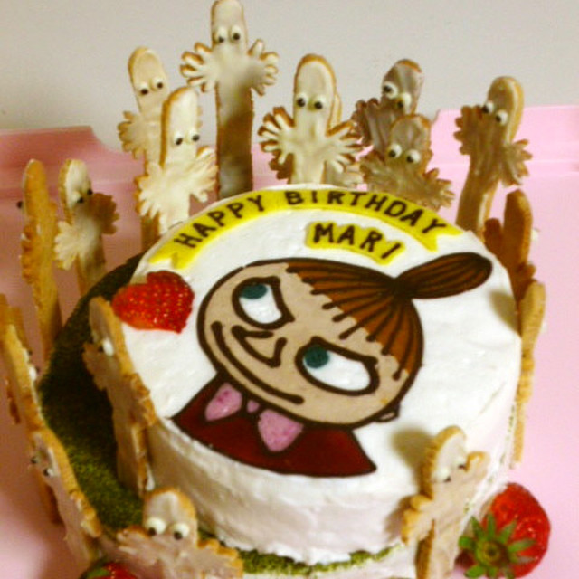 ミイ ニョロニョロ 誕生日ケーキデザイン レシピ 作り方 By Crue7 クックパッド 簡単おいしいみんなのレシピが351万品