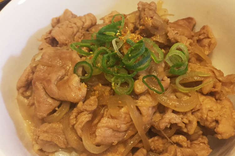 簡単晩ごはん やみつき香ばし豚丼 レシピ 作り方 By さっちゃ クックパッド 簡単おいしいみんなのレシピが359万品