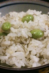 昆布と豆のごはん