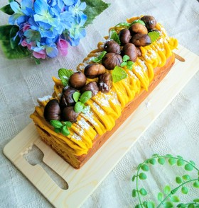 おやつに大好評♪HMでかぼちゃケーキ!