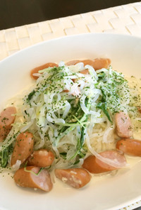 【ZENパスタ】水菜のホワイトソース