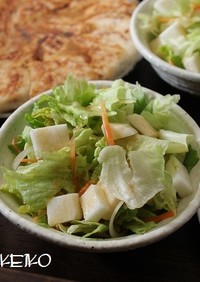 【農家のレシピ】長芋とレタスのサラダ