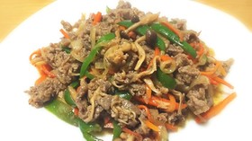 簡単牛肉のプルコギ
