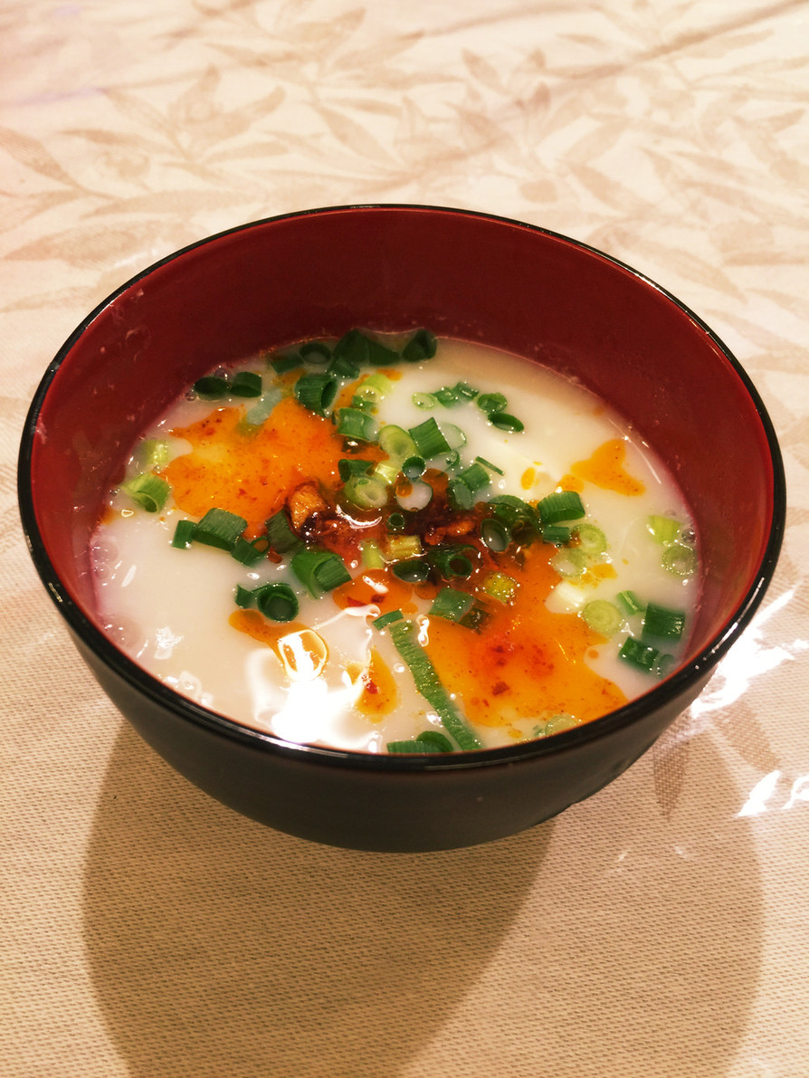 減塩レシピ ✻ 豆乳スープの画像
