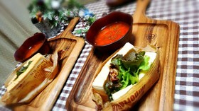 カフェ風 照り焼きチキンホットサンド