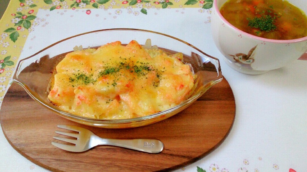 ポテト明太チーズ焼き 居酒屋さん風 レシピ 作り方 By じゅびにゃん クックパッド 簡単おいしいみんなのレシピが360万品