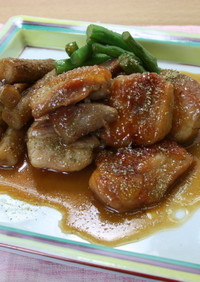 鶏肉とごぼうの山椒焼き