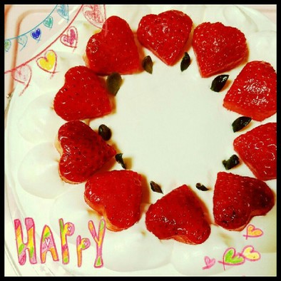 ☆イチゴショートケーキ☆誕生日･お祝いにの写真