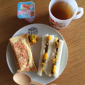桜海老のチーズトースト 離乳食完了期