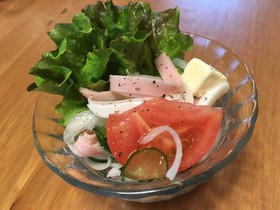 新玉ねぎとトマトのなんでもマリネサラダ