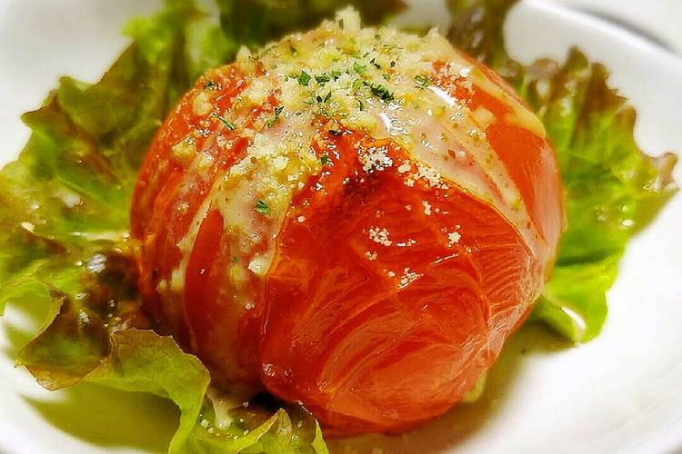 まるごと焼きトマトのジューシーサラダ レシピ 作り方 By 結衣 クックパッド