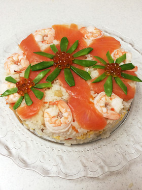 ちらし寿司ケーキ☆簡単♫ひな祭り 七夕に