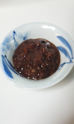 たかきびと小豆の餡子の画像
