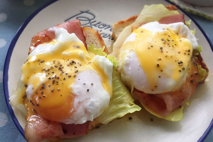 ぷるぷる簡単エッグベネディクト レシピ 作り方 By Asami クックパッド 簡単おいしいみんなのレシピが356万品