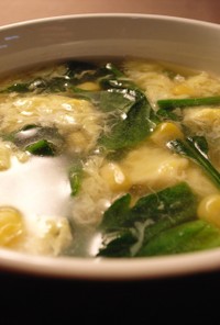 無添加◎簡単　基本のほうれん草の卵スープ