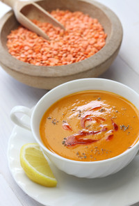トルコのレンズ豆のスープ