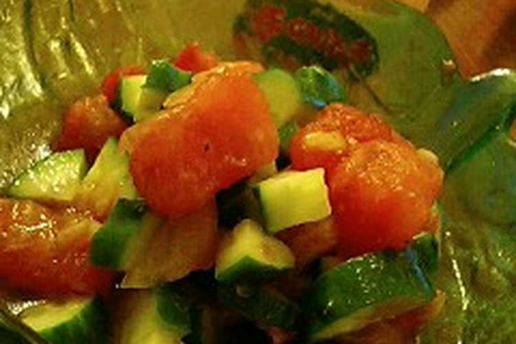 トマトが好きになっちゃった トマトサラダ レシピ 作り方 By 青空の月さま クックパッド 簡単おいしいみんなのレシピが353万品