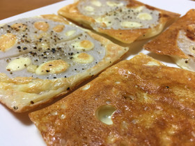 簡単!レンコンのチーズ焼き。おつまみに♪