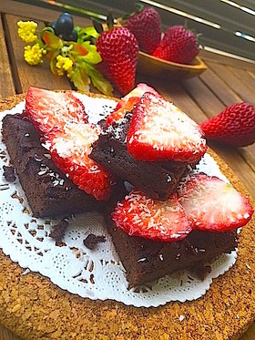 ダイエット用! 簡単なチョコブラウニー