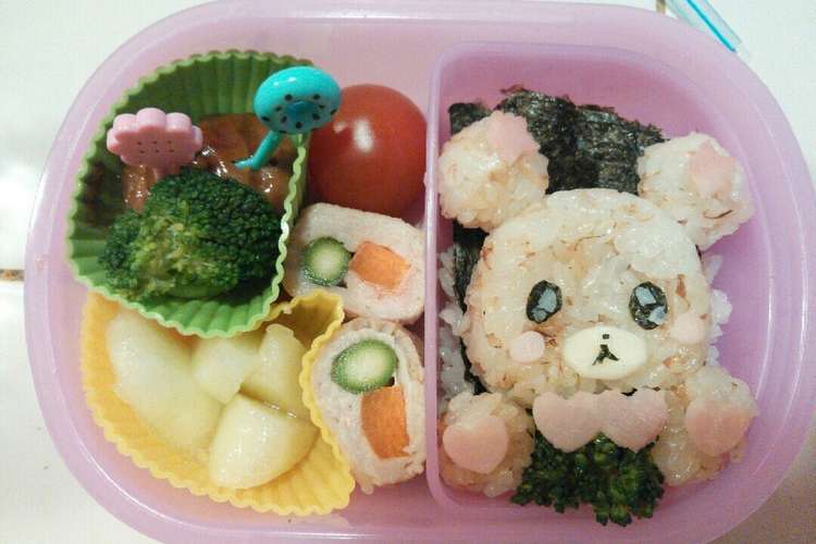 キャラ弁 モフルン レシピ 作り方 By Tomoson クックパッド