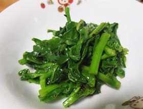 春の味:花粉症に良い。菜の花の胡麻和え