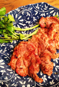 豚ロース肉の炭火生姜焼