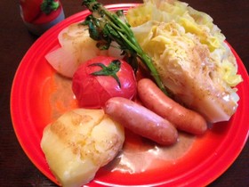 玉トマじゃがキャまるごとホットサラダ