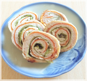 洗い物なし!簡単!鶏ミンチロール