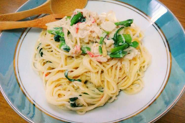 ホタテの卵でコクがうまい クリームパスタ レシピ 作り方 By あかにぇい クックパッド