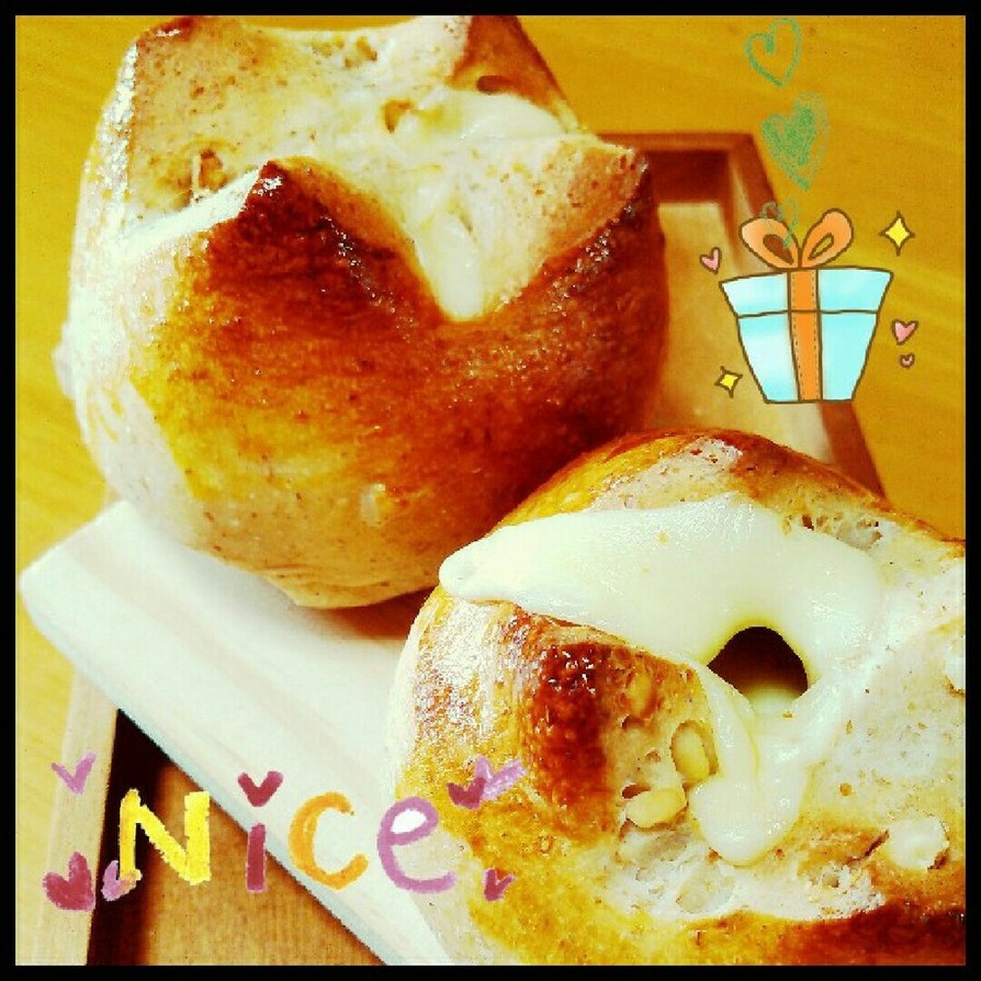☆クルミとチーズのライ麦パン☆の画像
