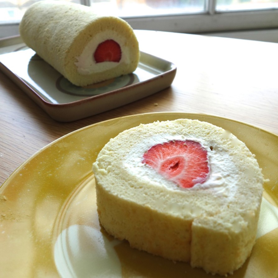 日本のふわふわロールケーキ＠イギリスの画像