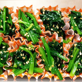 お弁当に*ほうれん草のごま和え