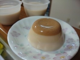 レンジで作るきな粉プリン