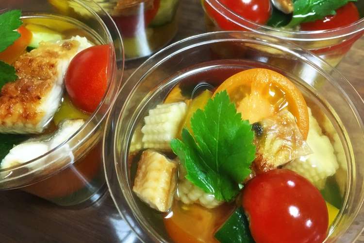 うなぎと彩り野菜のゼリー寄せ レシピ 作り方 By テディー パンダ クックパッド 簡単おいしいみんなのレシピが352万品