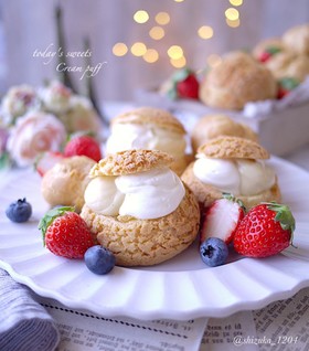 簡単♪失敗無のシュークリーム♪エクレアも